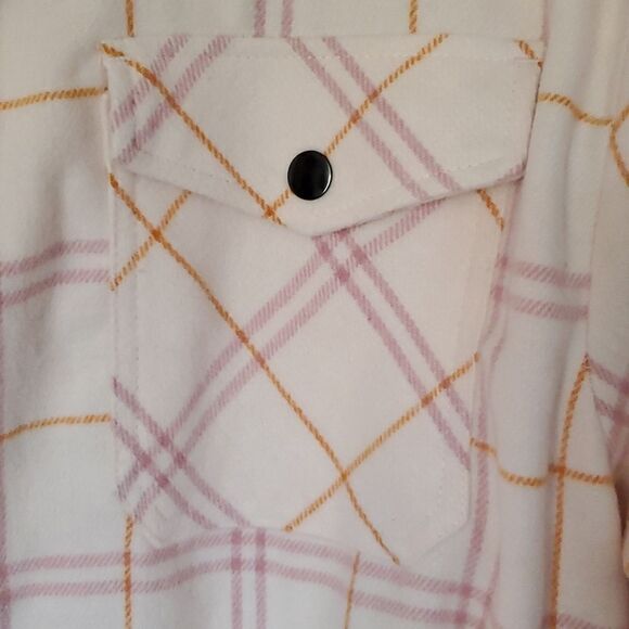 HFX Ladies Shirt Jacket in Pink Plaid Size M - Picture 9 of 16